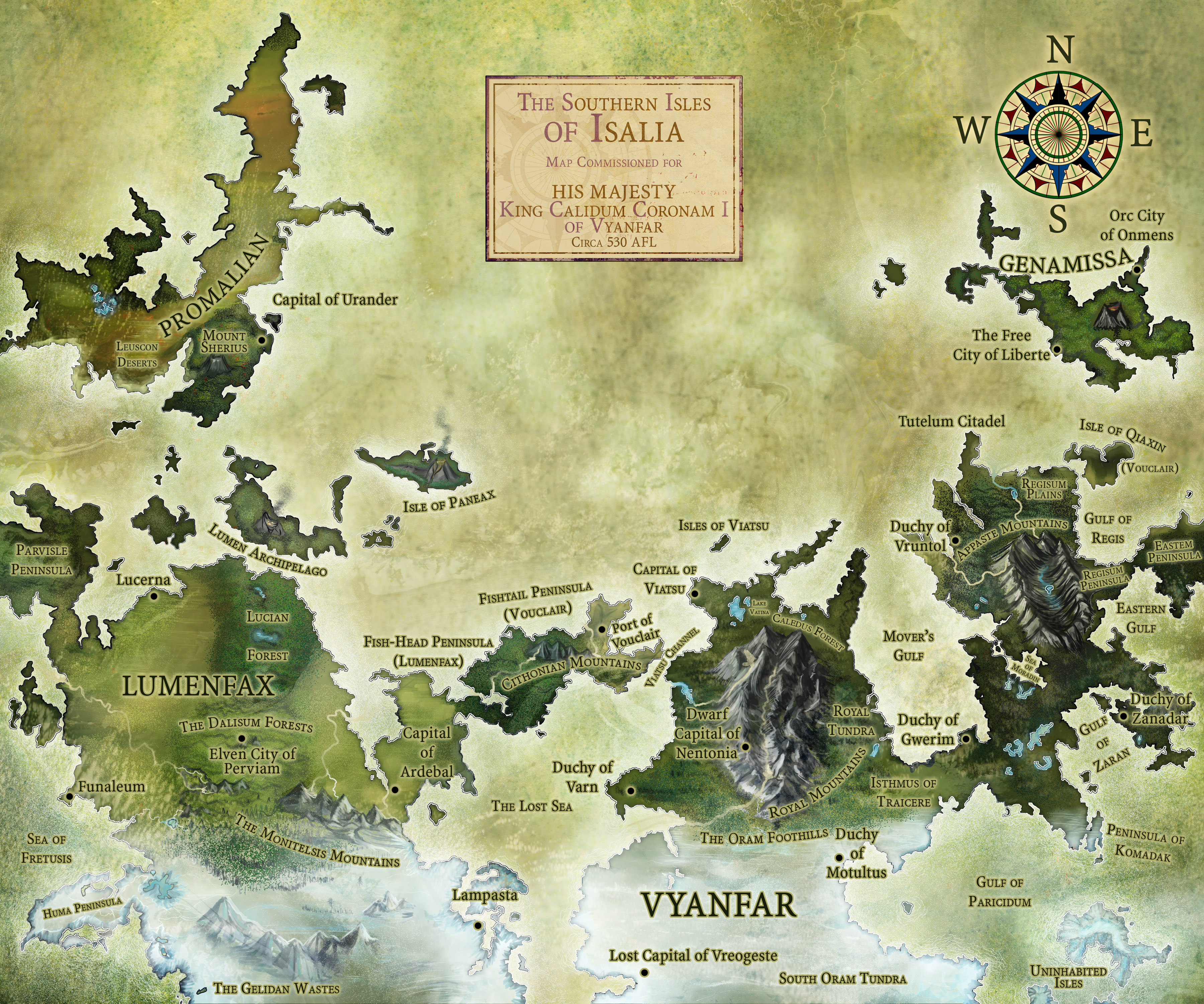 isalia full color fantasy map