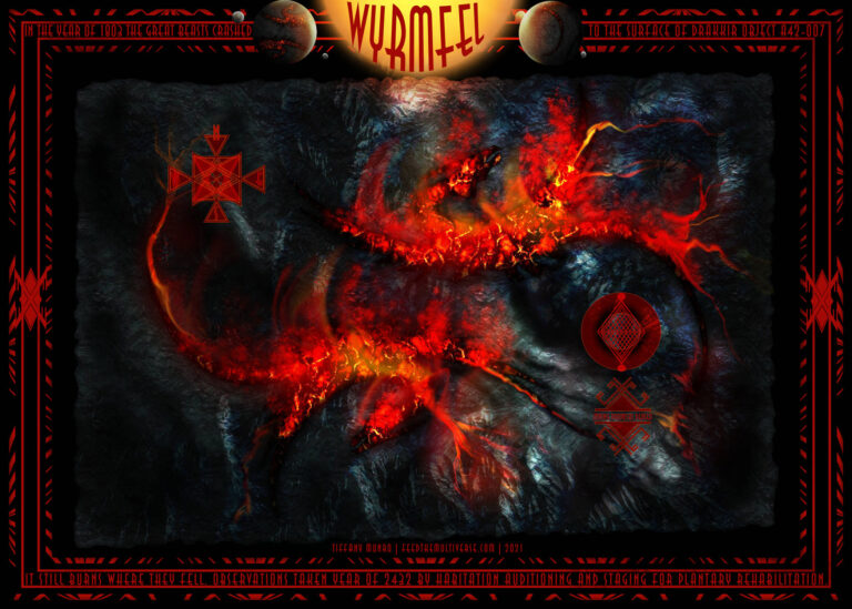 Wyrmfel – Dragon Lava World (inside: the battlemap, the planet as free asset)