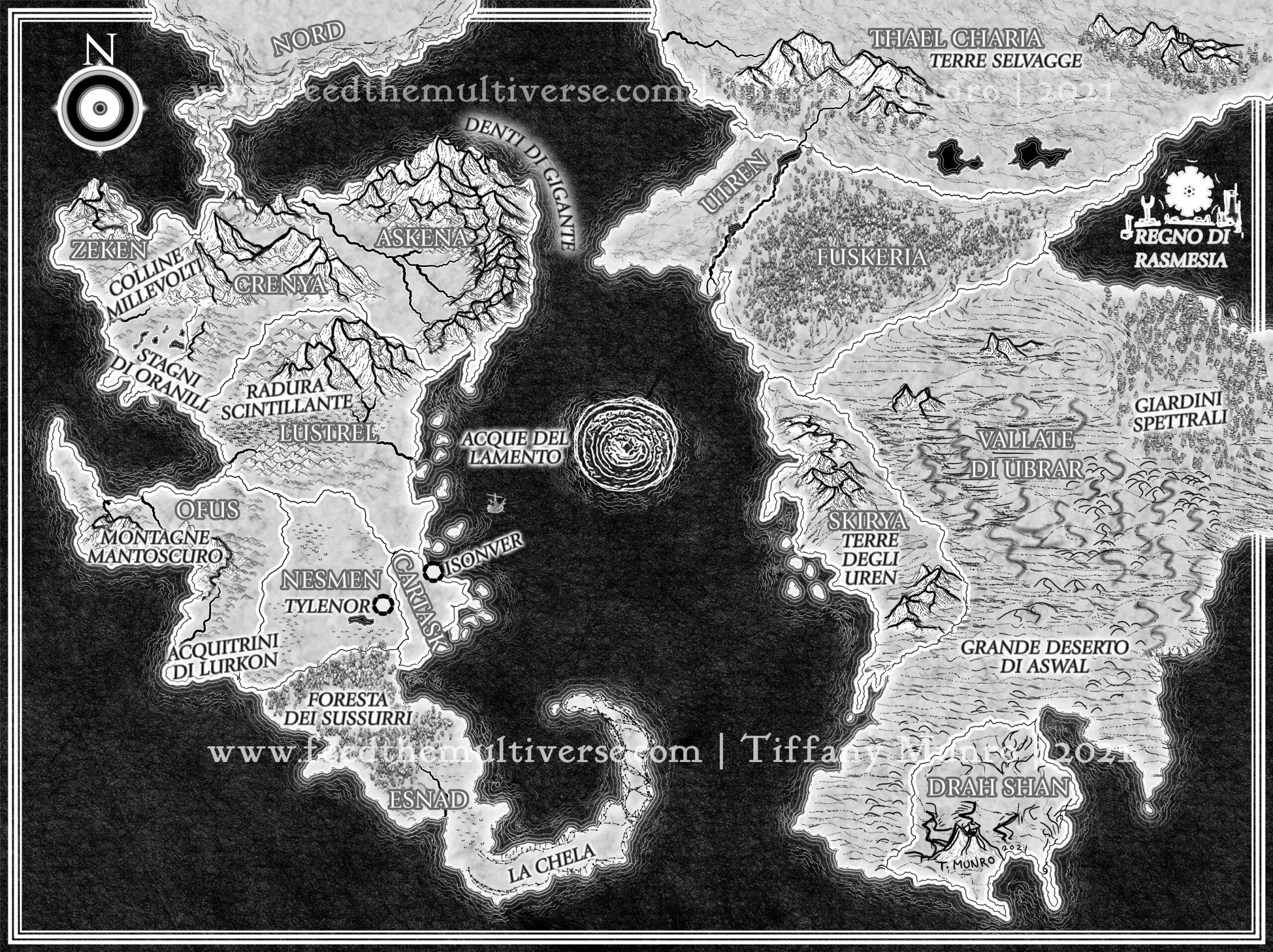 Map for Novel Jake and the Magic Lantern