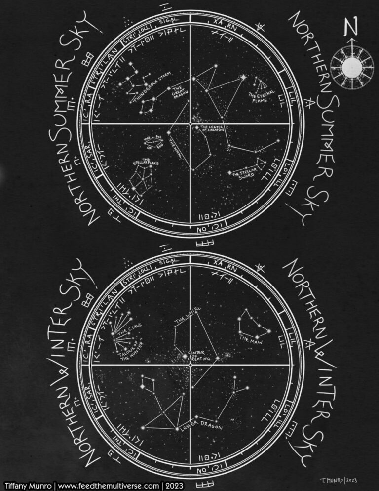 The Northern Sky Constellation Map
