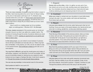 Prayer pamphlet handout