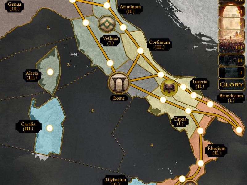 Italy Game Board Concept