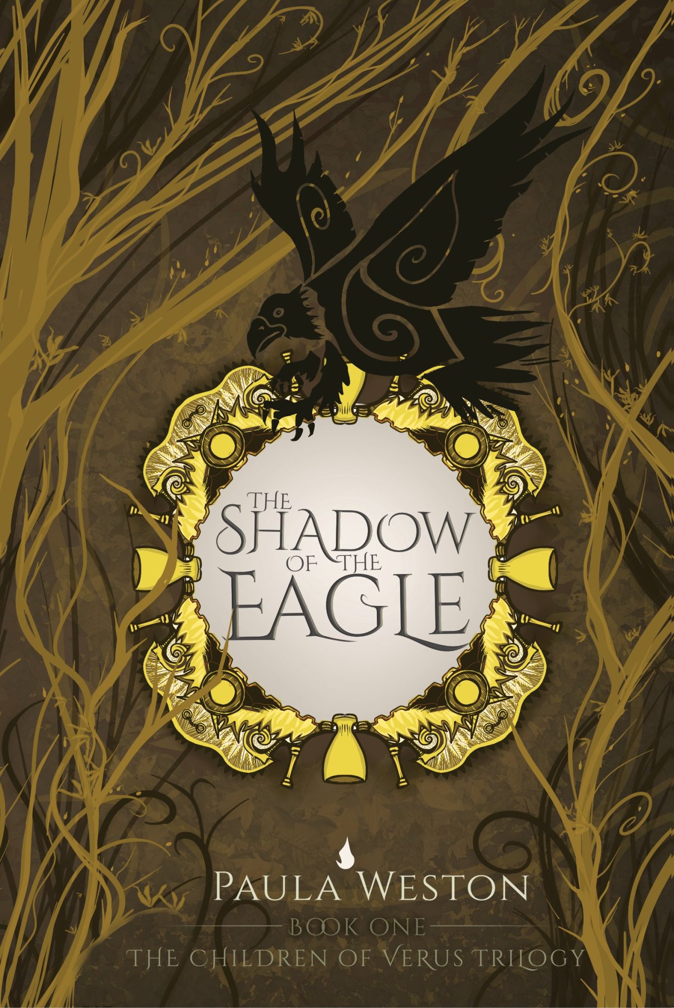 Shadow of the Eagle by Paula Weston book cover art by Tiffany Munro